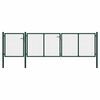 vidaXL Portail de jardin en acier vert 400 x 100 cm