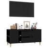 vidaXL Meuble TV Noir 102x44,5x50 cm Bois d'ingénierie