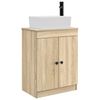vidaXL Meuble de salle de bain avec &eacute;vier Ch&ecirc;ne Sonoma 54 x 35 x 83 cm