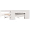vidaXL Lit biblioth&egrave;que sans matelas blanc 180x200 cm bois pin massif