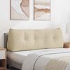 vidaXL Coussin de Dos Cr&egrave;me 140 x 24 x 50 cm tissu