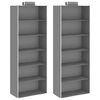 vidaXL &Eacute;tag&egrave;res suspendues de rangement 2 pcs 6 niveaux Tissu