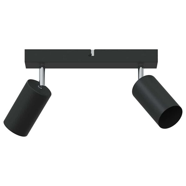 vidaXL Spot de plafond Noir 26 x 5.5 x 16.5 cm Acier