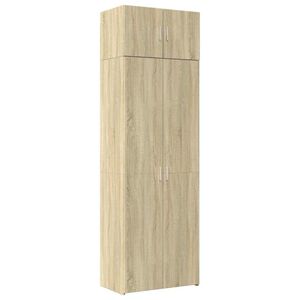 vidaXL Armoire de rangement ch&ecirc;ne sonoma 70x42,5x225 cm