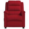vidaXL Fauteuil électrique de massage Bordeaux Velours