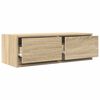 vidaXL Meuble TV ch&ecirc;ne sonoma 80x31x25,5 cm bois d'ing&eacute;nierie