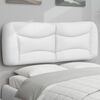 vidaXL Coussin de t&ecirc;te de lit Hvar blanc 120 cm similicuir