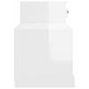 vidaXL Armoire &agrave; chaussure blanc brillant 100x42x60 cm bois ing&eacute;nierie
