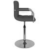 vidaXL Tabouret de bar Gris foncé Tissu
