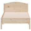 vidaXL Cadre de lit sans matelas 75x190 cm bois de pin massif