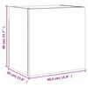 vidaXL Meubles TV muraux 2 pcs blanc 40,5x30x40 cm bois d'ingénierie