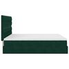 vidaXL Cadre de lit ottoman avec matelas vert fonc&eacute; 160x200 cm velours