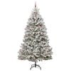 vidaXL Sapin de No&euml;l artificiel Vert et blanc 300 cm PVC et m&eacute;tal