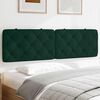 vidaXL Coussin de t&ecirc;te de lit vert fonc&eacute; 180 cm velours