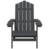 vidaXL Chaises de jardin Adirondack lot de 2 PEHD Anthracite