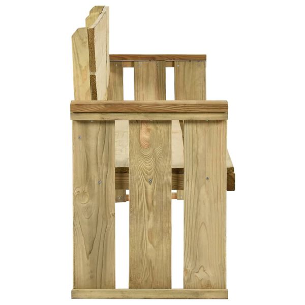 vidaXL Banc de jardin 172 cm bois de pin impr&eacute;gn&eacute;