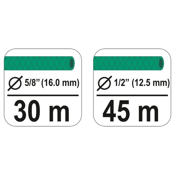 FLO Chariot pour enrouleur de tuyau d'arrosage 45 m