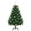 vidaXL Sapin de Noël artificiel avec 150 LED Vert 150 cm PVC et métal