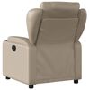 vidaXL Fauteuil inclinable &eacute;lectrique Cappuccino Similicuir