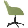 vidaXL Chaise pivotante de bureau Vert clair Velours