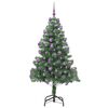 vidaXL Sapin de No&euml;l avec 300 LED avec support Vert 180 cm PVC
