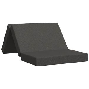 vidaXL Canap&eacute;-lit pliable 80 x 67 x 45 cm Gris fonc&eacute;