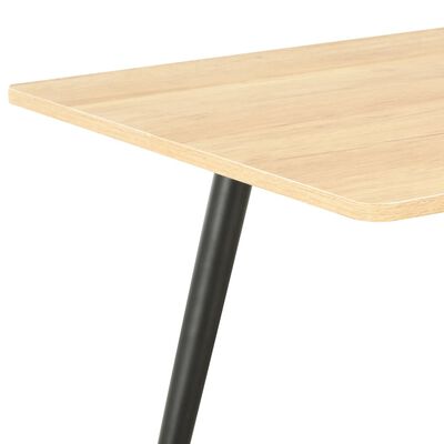 vidaXL Table basse Noir et chêne 120x60x46 cm