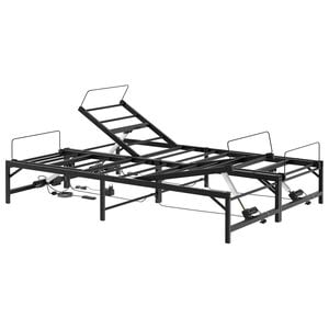 vidaXL Cadre de Lit &Eacute;lectrique R&eacute;glable Noir 120 x 190 cm Acier