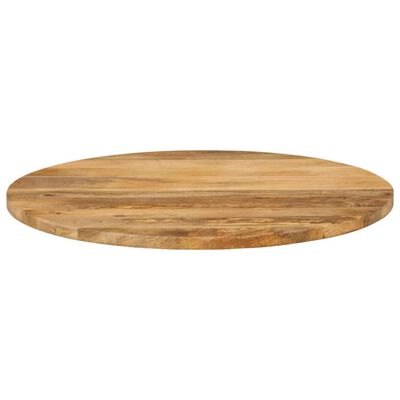 vidaXL Dessus de table Ø 70x3,8 cm rond bois de manguier massif