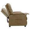 vidaXL Fauteuil inclinable Cappuccino Similicuir