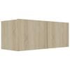 vidaXL Ensemble de meubles TV 3 pcs Ch&ecirc;ne sonoma Bois d'ing&eacute;nierie