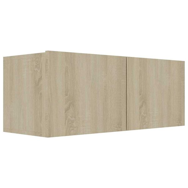 vidaXL Ensemble de meubles TV 3 pcs Ch&ecirc;ne sonoma Bois d'ing&eacute;nierie