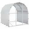 vidaXL Poulailler Argent&eacute; 200 x 200 x 200 cm Acier galvanis&eacute;