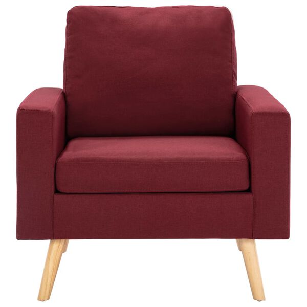 vidaXL Fauteuil Rouge bordeaux Tissu