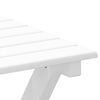 vidaXL Chaise &agrave; bascule avec table pliable blanc bois massif peuplier