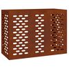 vidaXL Housse de climatiseur Rouill&eacute; 110 x 50 x 80 cm Acier patin&eacute;
