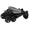 vidaXL Poussette pour b&eacute;b&eacute; 2-en-1 Gris clair et noir Acier