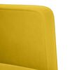 vidaXL Canapé deux places Jaune 111 cm Velours