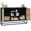 vidaXL Buffet noir 105x30x65 cm bois d'ingénierie