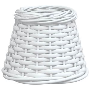 vidaXL Abat-jour de plafonnier blanc &Oslash;15x12 cm osier