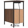 vidaXL Cabinet de chevet avec tiroir 2 pcs Ch&ecirc;ne brun 30 x 48 x 61 cm