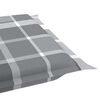 vidaXL Chaise longue avec coussin Gris Bois d'acacia solide