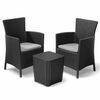 Keter Jeu de salle &agrave; manger d'ext&eacute;rieur 3 pcs Iowa Graphite 223929