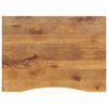 vidaXL Dessus de bureau avec courbe 100x80x2,5 cm manguier massif brut