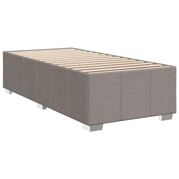 vidaXL Cadre de lit sans matelas taupe 90x190 cm tissu