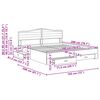 vidaXL Cadre de lit Ch&ecirc;ne Sonoma 180 x 200 cm Bois d'ing&eacute;nierie