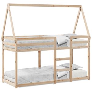 vidaXL Lit superpos&eacute; sans matelas 80x200 cm bois de pin massif