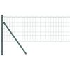 vidaXL Cl&ocirc;ture avec poteau Vert 0,4 x 10 m Acier et PVC
