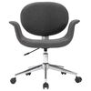 vidaXL Chaise pivotante de bureau Gris Tissu