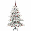 vidaXL Sapin de No&euml;l Artificiel &agrave; Branches Articul&eacute;es Blanc 150 cm PVC
